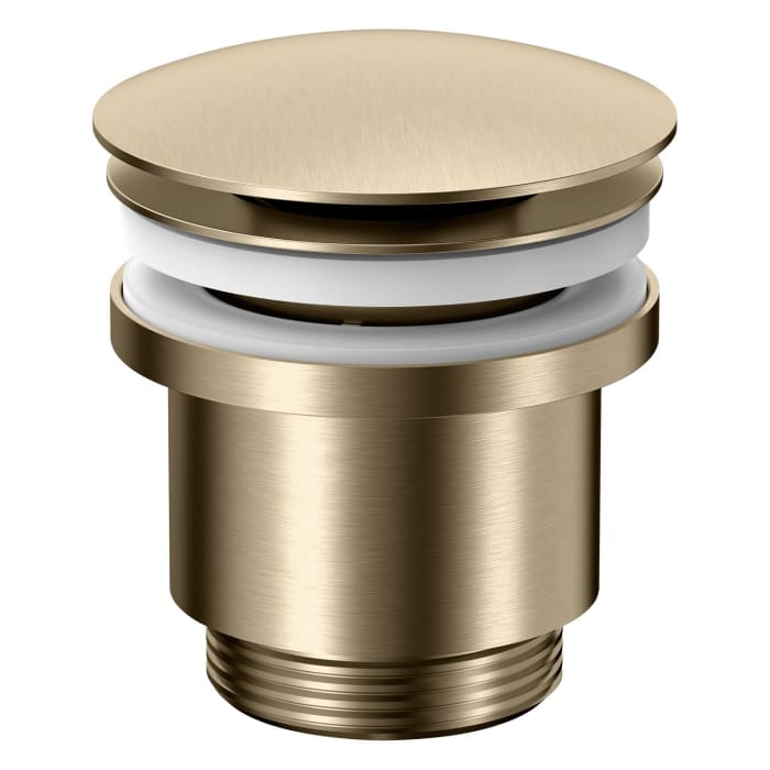 Herzbach LIVING PUSH Ablaufventil rund, mit/ohne Staufunktion