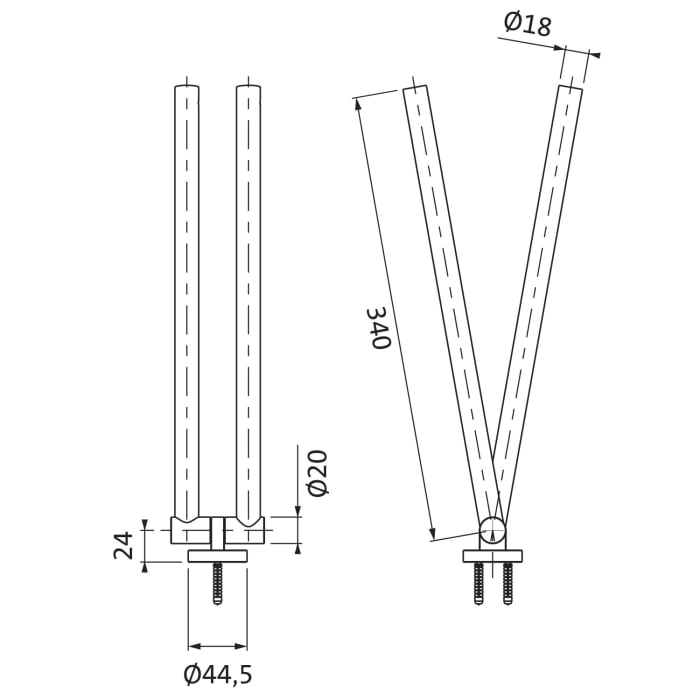 Herzbach LIVING Handtuchhalter, zweiarmig