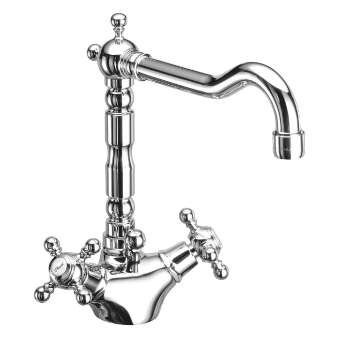 Herzbach ANAIS CLASSIC Waschtisch-Einlochbatterie mit Ablaufgarnitur