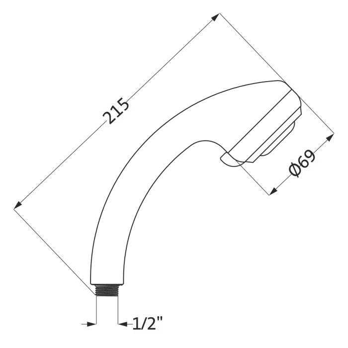 Herzbach MODENA DUO Handbrause 2-fach verstellbar