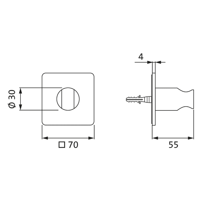Herzbach LIVING SPA Brausehalter soft
