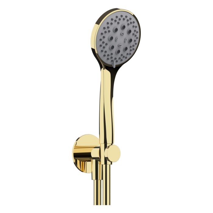 Herzbach LIVING SPA Brauseset mit Wandanschlussbogen und Handbrause Multifunktion