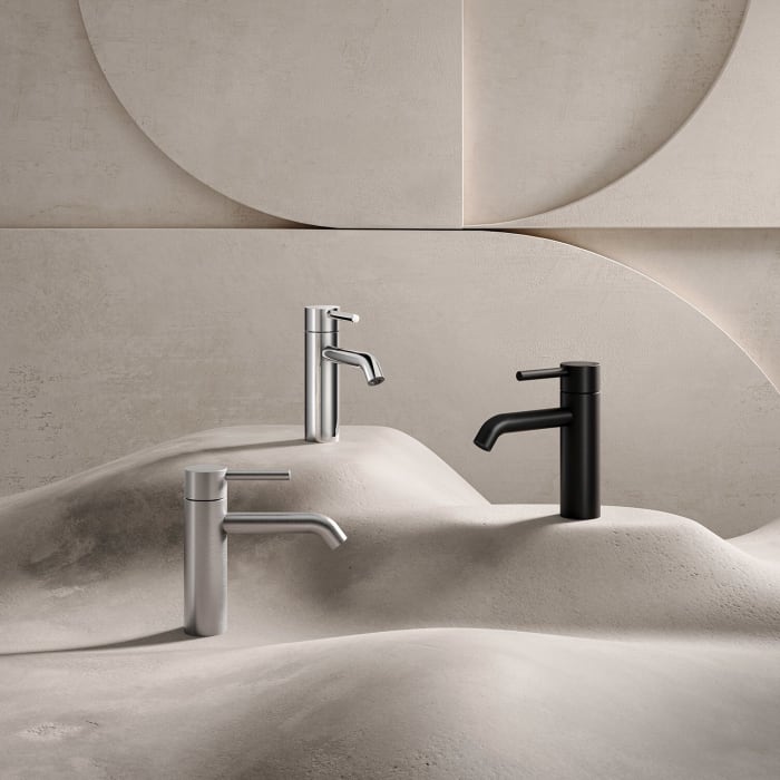 Herzbach DEEP IX Waschtischmischer M-Size 13 cm ohne Ablaufgarnitur