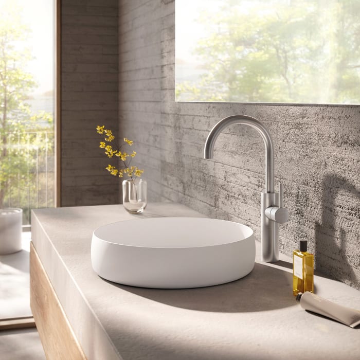 Herzbach DEEP IX Waschtischmischer XL-Size Griff seitlich ohne Ablaufgarnitur