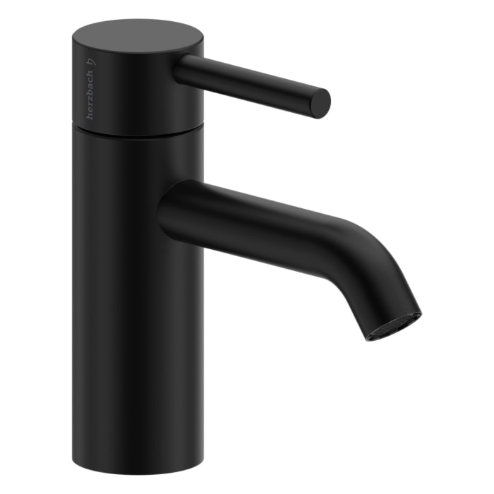 Herzbach DEEP BLACK Waschtischmischer S-Size 11,5 cm ohne Ablaufgarnitur