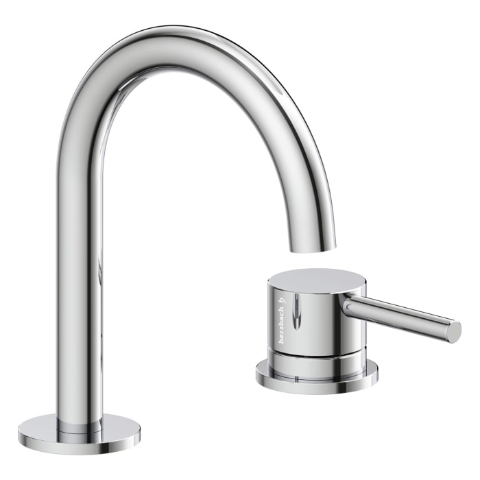 Herzbach DEEP Zweiloch-Armatur 14 cm ohne Ablaufgarnitur