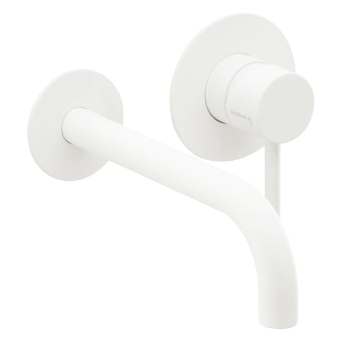 Herzbach DEEP WHITE Waschtisch-Unterputzbatterie Farbset, Ausladung 21 cm