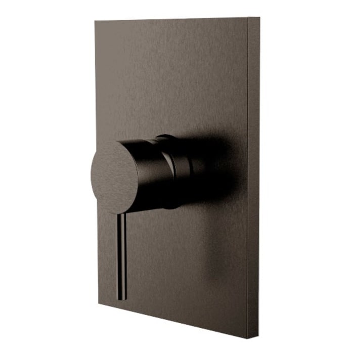 Herzbach DESIGN IX PVD BLACK STEEL Unterputz-Brausebatterie Farbset