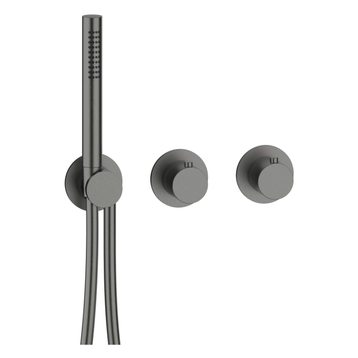 Herzbach MODUL7 IX PVD BLACK STEEL Thermostat Farbset für 1 Verbraucher