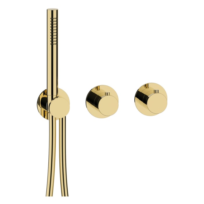 Herzbach MODUL7 PVD GOLD Thermostat Farbset für 2/3 Verbraucher