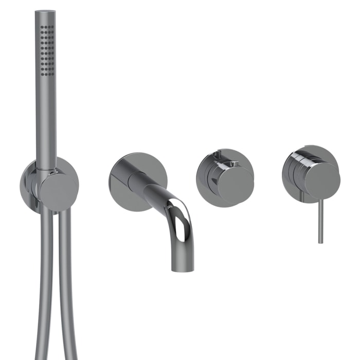 Herzbach MODUL7 Hebelmischer Farbset für 2 Verbraucher mit Wanneneinlauf