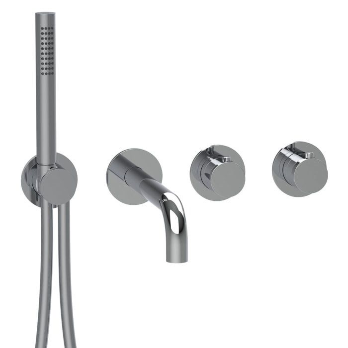 Herzbach MODUL7 Thermostat Farbset für 2 Verbraucher mit Wanneneinlauf