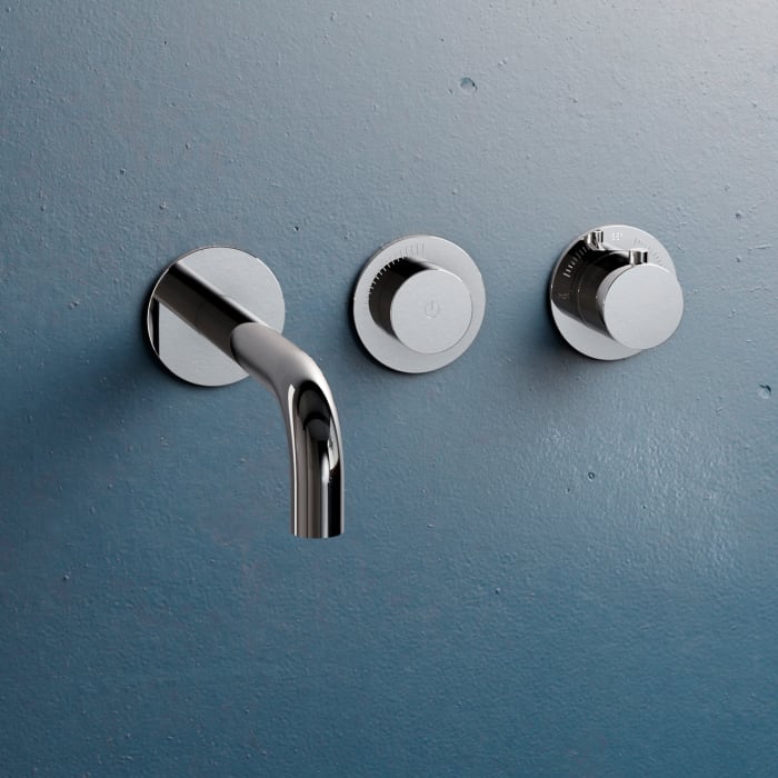 Herzbach MODUL7 PUSH Waschtisch-Thermostat Farbset Ausladung 16 cm