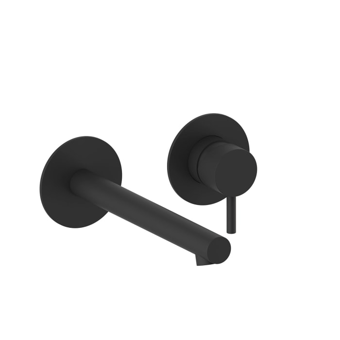 Herzbach SIRO BLACK Waschtisch-Unterputzbatterie, Auslauf 21 cm