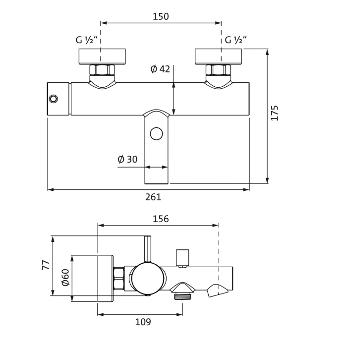 Herzbach SIRO PVD GOLD Wannenbatterie