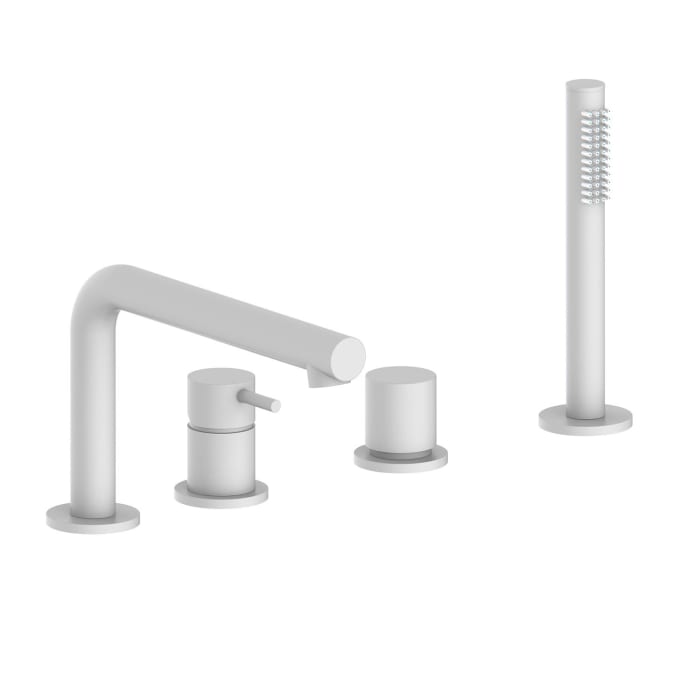 Herzbach SIRO WHITE Vierloch-Wannenarmatur