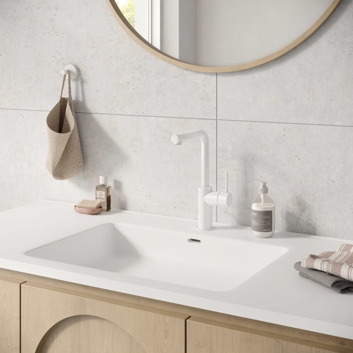 Herzbach SIRO WHITE Waschtisch-Einlochbatterie L-Size