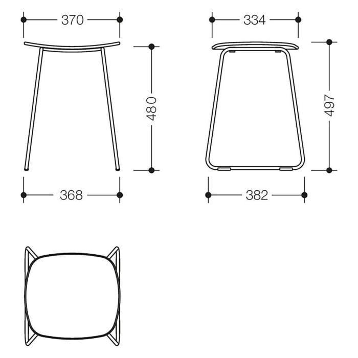 HEWI Duschhocker 37 cm breit