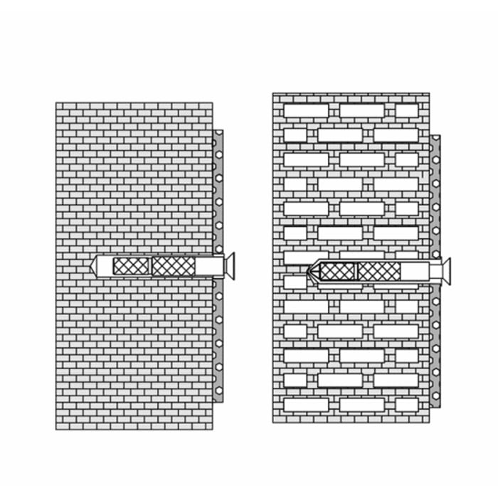 HEWI Befestigungsset BM18.4 zur Befestigung von Wandstütz- und Stützklappgriffen 950