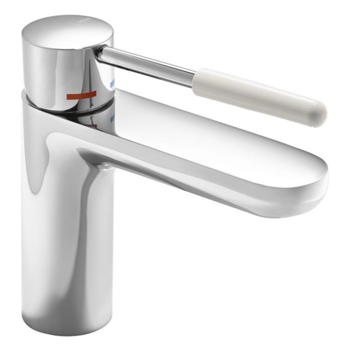 HEWI Sensoric Einhebel-Waschtischmischer, mit farbigem Griffelement aus Polyamid