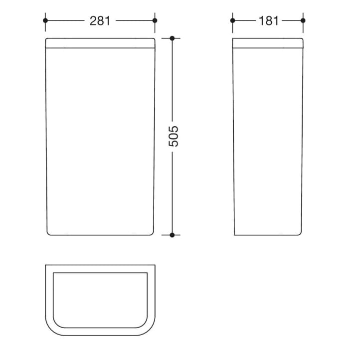 HEWI Serie 477 Papierabfallbehälter