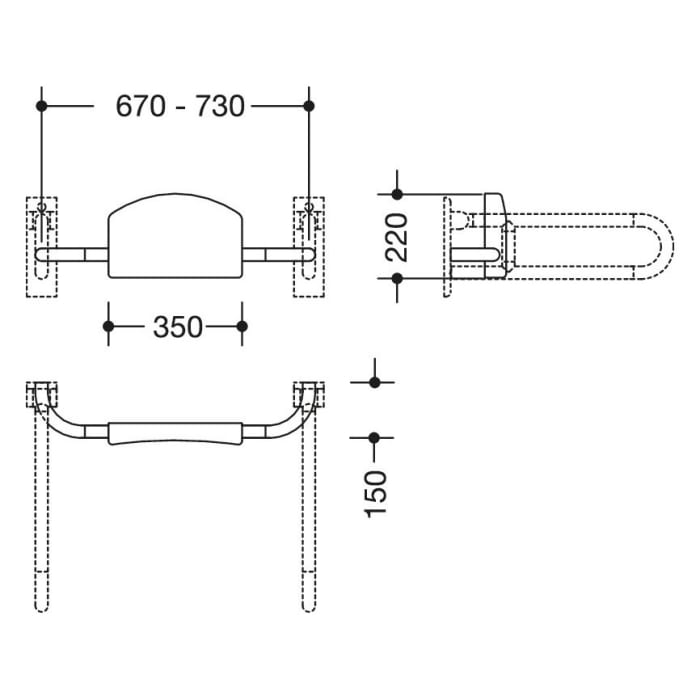 HEWI Serie 477/801 Rückenstütze