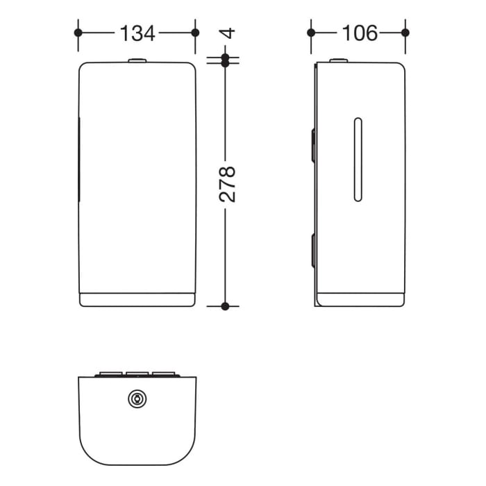 HEWI Serie 477 SENSORIC elektronischer Desinfektionsmittelspender