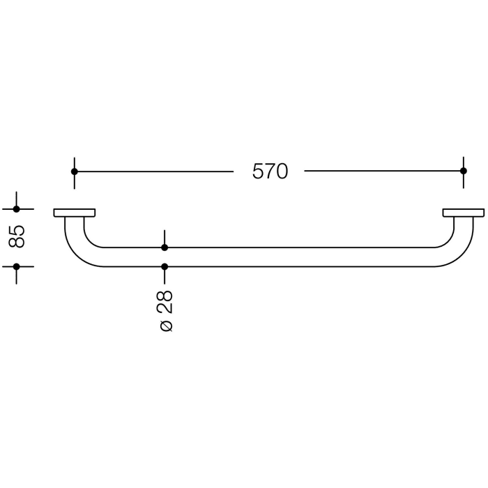 HEWI Serie 477/801 Badetuchhalter