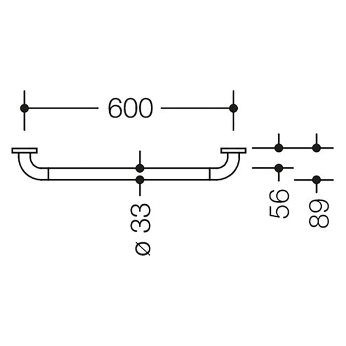 HEWI Serie 801 Haltegriff 67 cm
