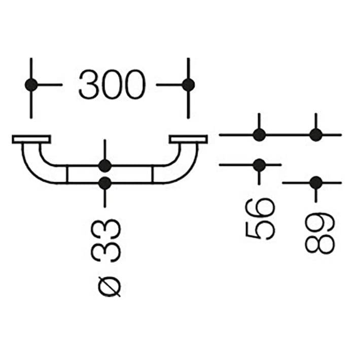 HEWI Serie 801 Haltegriff 37 cm