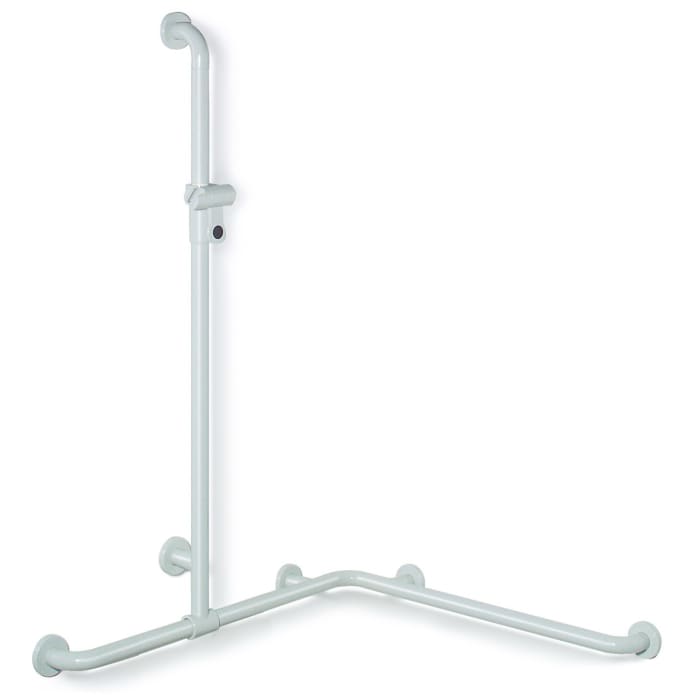 HEWI Serie 477/801 Duschhandlauf mit verschiebbarer Brausehalterstange