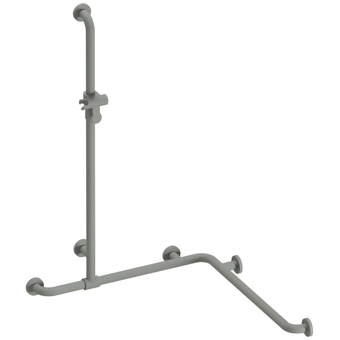 HEWI Serie 477/801 Duschhandlauf mit verschiebbarer Brausehalterstange