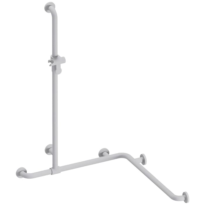 HEWI Serie 477/801 Duschhandlauf mit verschiebbarer Brausehalterstange