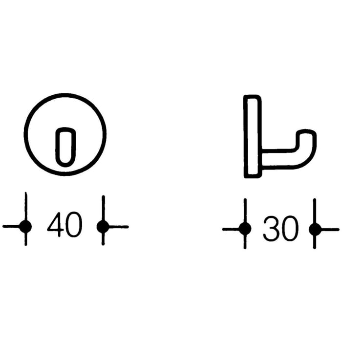 HEWI Serie 477/801  Einzelhaken