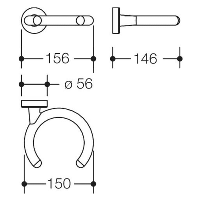 HEWI Serie 477/801 Gehhilfenhalter