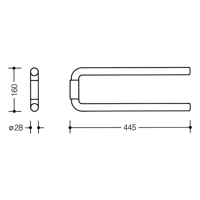 HEWI Serie 477/801 Handtuchhalter