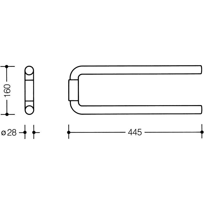 HEWI Serie 477/801 Handtuchhalter