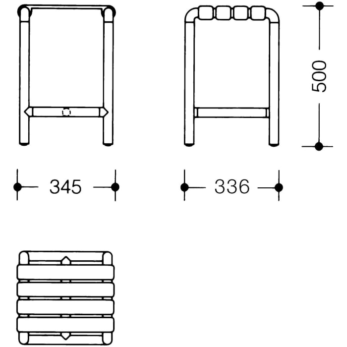 HEWI Serie 477/801 Hocker