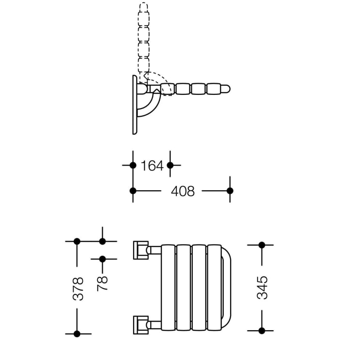 HEWI Serie 477/801 Klappsitz