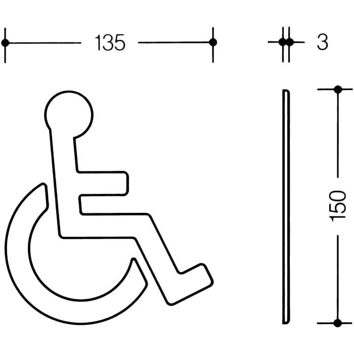 HEWI Serie 477/801  Symbol Barrierefrei