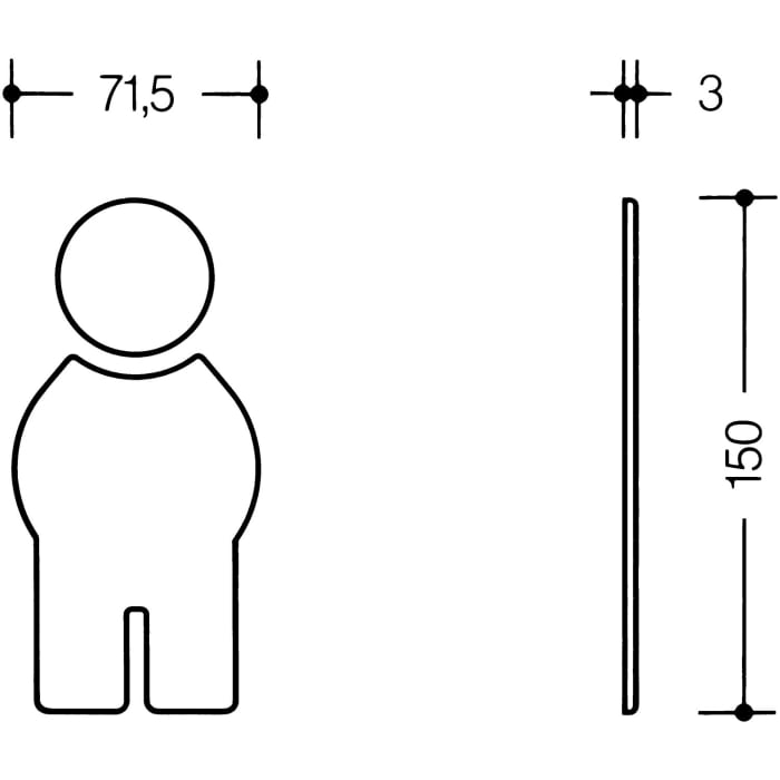 HEWI Serie 477/801  Symbol Mann
