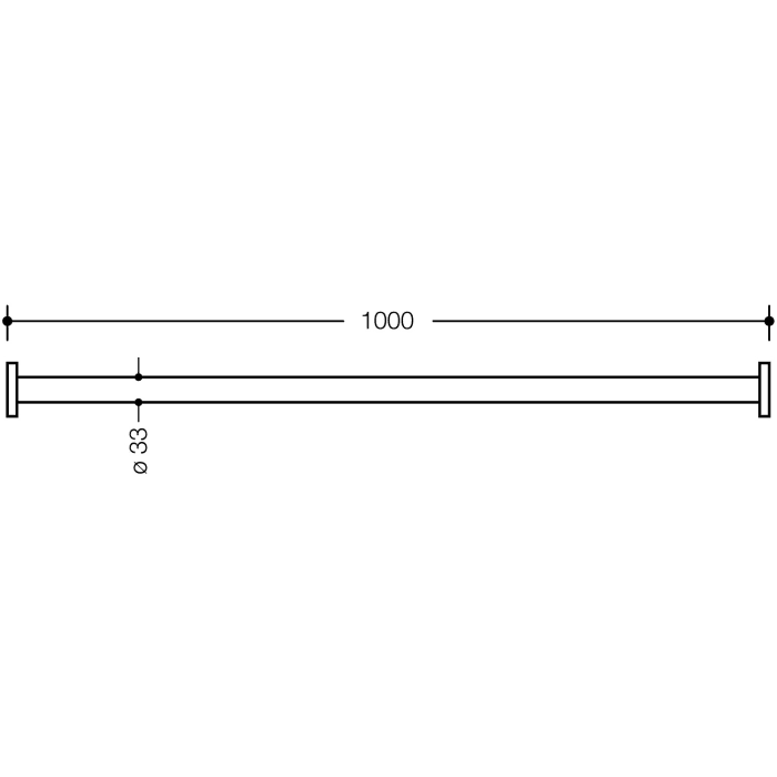 HEWI Serie 477/801 Vorhangstange