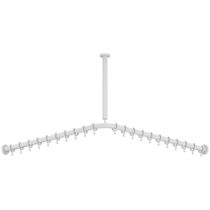 HEWI Serie 477/801 Vorhangstange mit Deckenabhängung