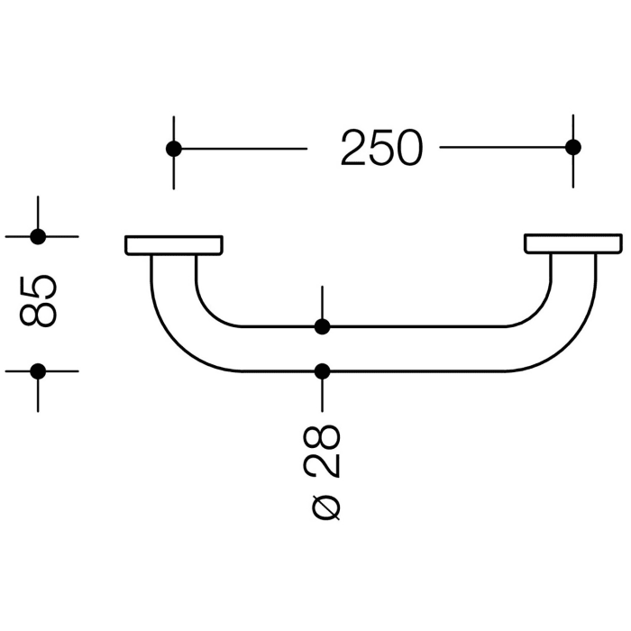 HEWI Serie 477/801 Wannengriff