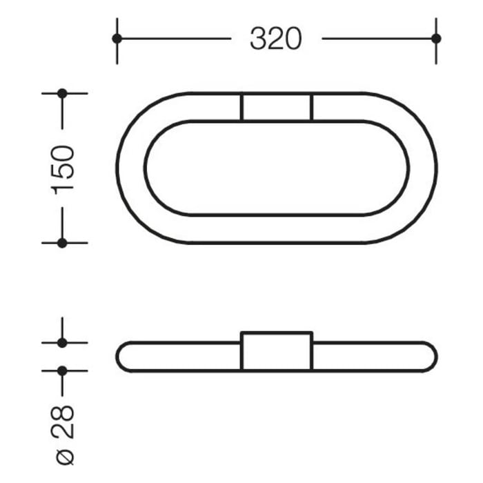 HEWI Serie 477 Handtuchring