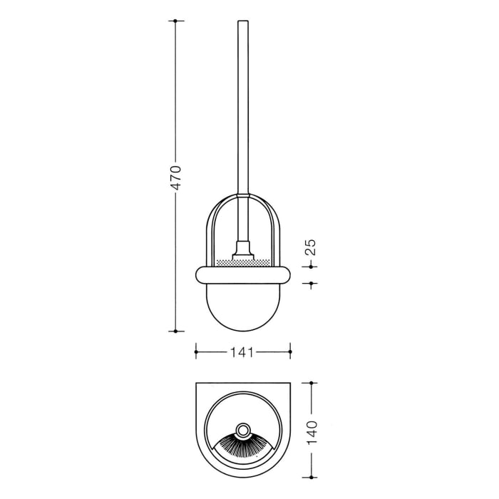 HEWI Serie 477 WC-Bürstengarnitur