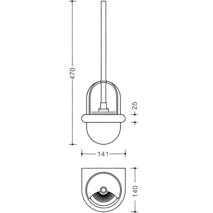 HEWI Serie 477 WC-Bürstengarnitur