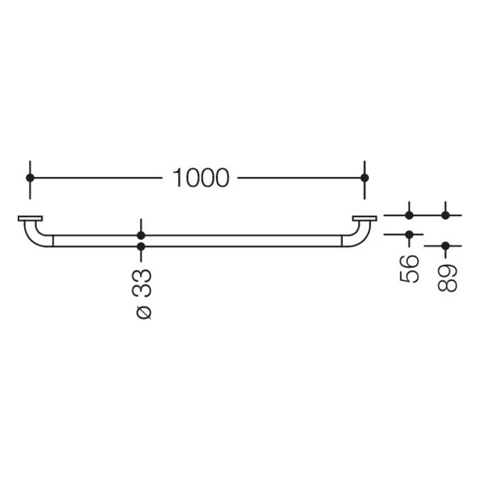 HEWI Serie 801 Haltegriff 100 cm