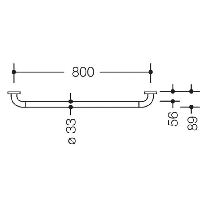 HEWI Serie 801 Haltegriff 80 cm