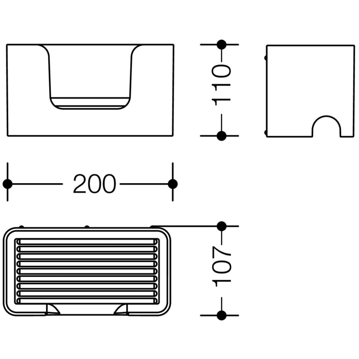 HEWI Serie 802 LifeSystem Ablagebox aus Polyamid